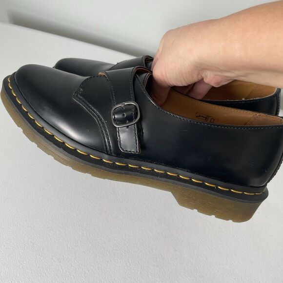 Dr. Martens Agnes Slip On Oxfords Black Leather Mary Jane Shoes Women's Size 10 - Picture 16 of 16